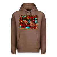 Chestnut Christmas rodeo cowboy Premium Hoodie - JahusDesignShop
