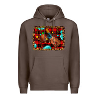 Coffee Christmas rodeo cowboy Premium Hoodie - JahusDesignShop