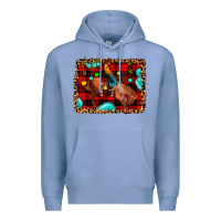 Colony Blue Christmas rodeo cowboy Premium Hoodie - JahusDesignShop