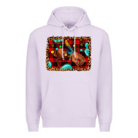 Lilac Christmas rodeo cowboy Premium Hoodie - JahusDesignShop