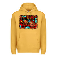 Mustard Christmas rodeo cowboy Premium Hoodie - JahusDesignShop