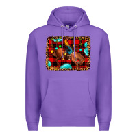 Purple Christmas rodeo cowboy Premium Hoodie - JahusDesignShop