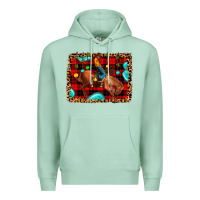 Seafoam Christmas rodeo cowboy Premium Hoodie - JahusDesignShop