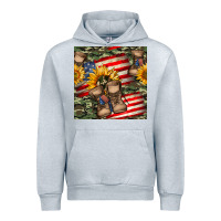 Heather Grey usa flag with army boot seamless pattern Urban Hoodie - BundleAndBundleShop