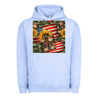 Pigment Grape Ice usa flag with army boot seamless pattern Urban Hoodie - BundleAndBundleShop