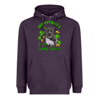 Plum St. Patrick's Day My Pitbull Is My Lucky Charm Heavyweight Hoodie - RanaPortraitStore