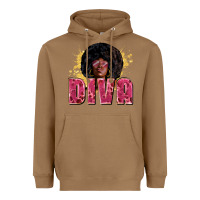 Toasted Coconut diva Heavyweight Hoodie - Zillion Design Studio