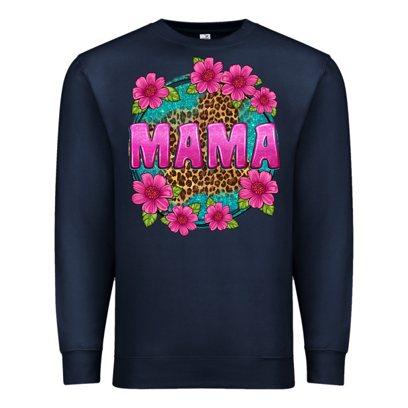 Mama Leopard Background Premium Sweatshirt by texasbilliewilder | Teevron