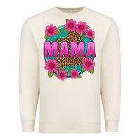 Sandshell mama leopard background Premium Sweatshirt - texasbilliewilder