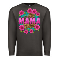 Smoke mama leopard background Premium Sweatshirt - texasbilliewilder