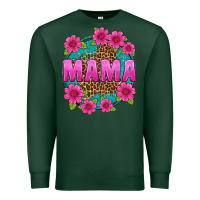Sports Green mama leopard background Premium Sweatshirt - texasbilliewilder