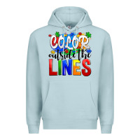 Blue Mist color outside the lines Premium Hoodie - AdoDesignShop
