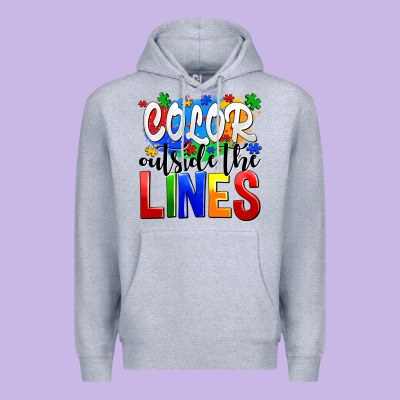 Color Outside The Lines Premium Hoodie Designed By Adodesignshop