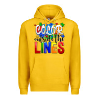 Lemon color outside the lines Premium Hoodie - AdoDesignShop