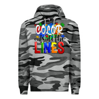 Slate Camo color outside the lines Premium Hoodie - AdoDesignShop
