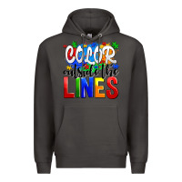 Smoke color outside the lines Premium Hoodie - AdoDesignShop
