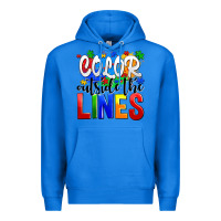 True Royal color outside the lines Premium Hoodie - AdoDesignShop