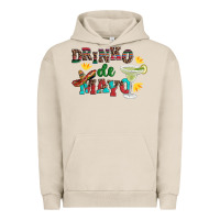 Pigment French Oak drinko de mayo with margarita and  sombrero Urban Hoodie - Artiststas
