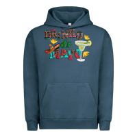 Pigment Midnight Navy drinko de mayo with margarita and  sombrero Urban Hoodie - Artiststas