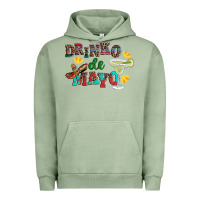 Pigment Oil Green drinko de mayo with margarita and  sombrero Urban Hoodie - Artiststas