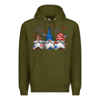 Army Green 4th of july gnomes Premium Hoodie - Jasminsmagicworld