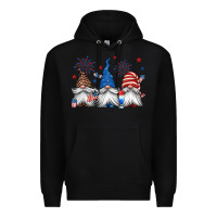 Black 4th of july gnomes Premium Hoodie - Jasminsmagicworld