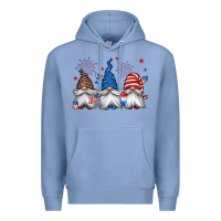 Colony Blue 4th of july gnomes Premium Hoodie - Jasminsmagicworld