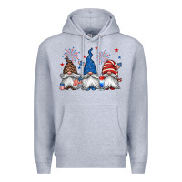 Heather Grey 4th of july gnomes Premium Hoodie - Jasminsmagicworld