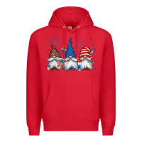 Red 4th of july gnomes Premium Hoodie - Jasminsmagicworld