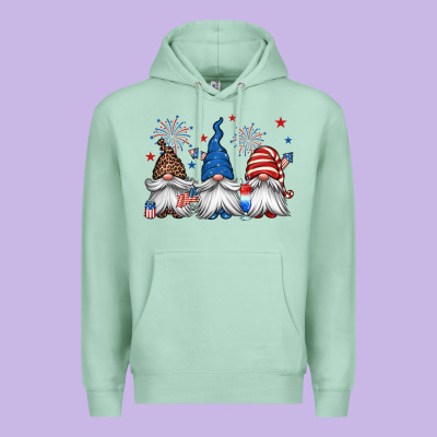 4th Of July Gnomes Premium Hoodie Designed By Jasminsmagicworld