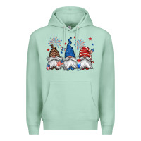 Seafoam 4th of july gnomes Premium Hoodie - Jasminsmagicworld