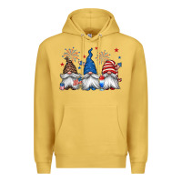 Antique Gold 4th of july gnomes Premium Hoodie - Jasminsmagicworld