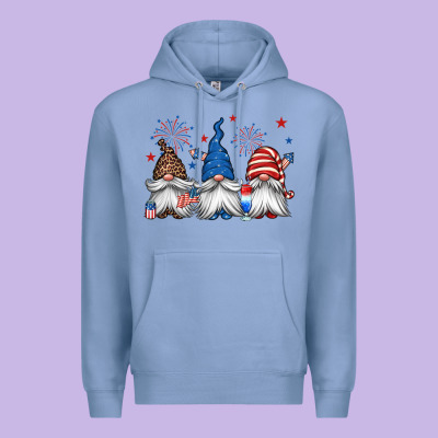 4th Of July Gnomes Premium Hoodie Designed By Jasminsmagicworld