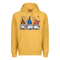 Mustard 4th of july gnomes Premium Hoodie - Jasminsmagicworld
