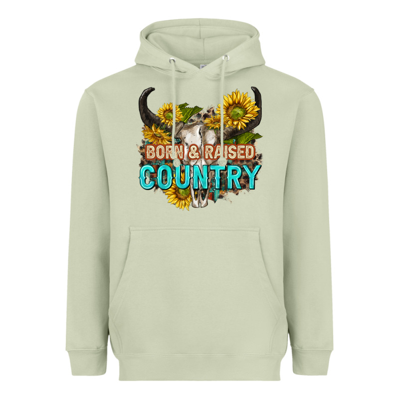 Born And Raised Country Tbw Heavyweight Hoodie by texasbilliewilder | Teevron