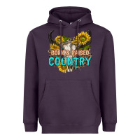 Plum born and raised country tbw Heavyweight Hoodie - texasbilliewilder