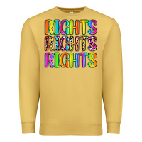Antique Gold rights rights rights (pride) Premium Sweatshirt - Zillion Design Studio