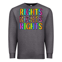 Charcoal Heather rights rights rights (pride) Premium Sweatshirt - Zillion Design Studio