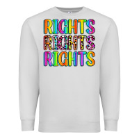 Dove Grey rights rights rights (pride) Premium Sweatshirt - Zillion Design Studio
