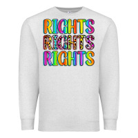 Oatmeal Heather rights rights rights (pride) Premium Sweatshirt - Zillion Design Studio