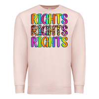 Pale Pink rights rights rights (pride) Premium Sweatshirt - Zillion Design Studio