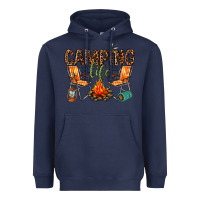 Navy camping life Heavyweight Hoodie - texasbilliewilder
