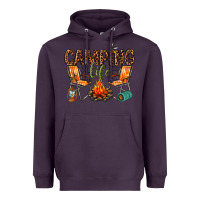 Plum camping life Heavyweight Hoodie - texasbilliewilder