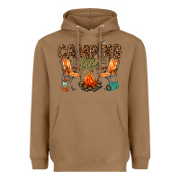 Toasted Coconut camping life Heavyweight Hoodie - texasbilliewilder