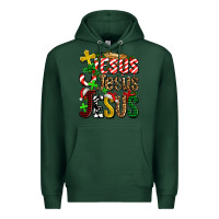 Sports Green jesus jesus jesus Premium Hoodie - AdoDesignShop
