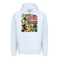 White jesus jesus jesus Premium Hoodie - AdoDesignShop