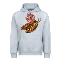 Heather Grey cacao beans and flowers Urban Hoodie - AdoDesignShop
