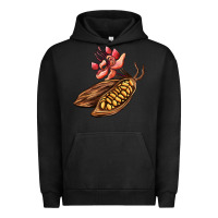 Pigment Black cacao beans and flowers Urban Hoodie - AdoDesignShop