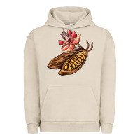 Pigment French Oak cacao beans and flowers Urban Hoodie - AdoDesignShop