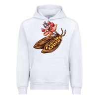 White cacao beans and flowers Urban Hoodie - AdoDesignShop